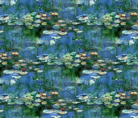 Claude Monet ~Water Lilies ~1916 ~ Large fabric  