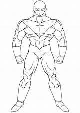 Jiren Dragon Ball Coloring Super Kids Dragonball Pages Few Details sketch template