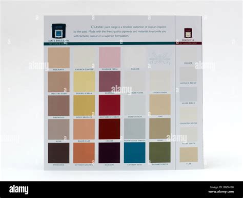 colour chart paint  res stock photography  images alamy