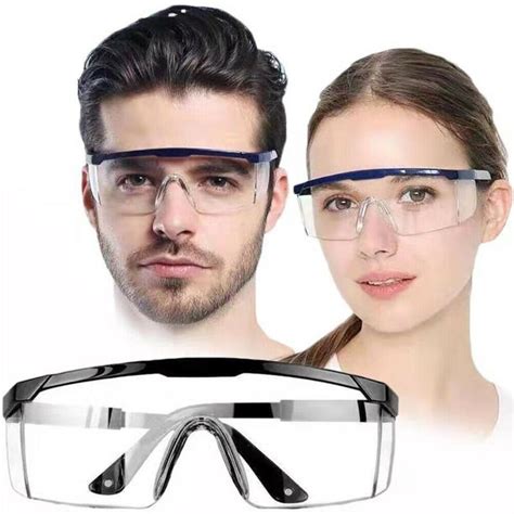 Safeyear Safety Goggles Over Glasses Neck Cord Anti Fog