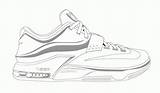 Drawing Shoe Nike Kd Paintingvalley Drawings sketch template
