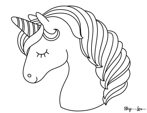 printable unicorn outline