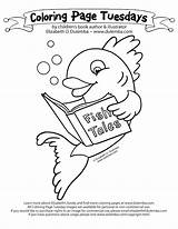 Coloring Pages Library Teacher Week Fish National Tales Tuesday Swim Dulemba Getcolorings Printable Popular Color Getdrawings Print Ever sketch template