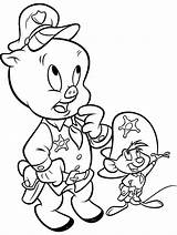 Looney Coloring Tunes Pages Porky Pig Cartoon Baby Speedy Printable Kids Characters Toons Gonzalez Print Bunny Friend Cartoons Book Desicomments sketch template