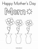 Coloring Happy Pages Mothers Mother Flowers Mom Print Built California Usa Twistynoodle Printing Instructions sketch template