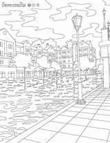 Coloring Canal Indianapolis Walk sketch template