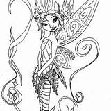 Coloring Fairies Pixie Hollow Netart sketch template