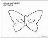 Mask Butterfly Template Masquerade Templates Print Masks sketch template
