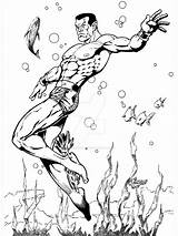 Namor Submariner Aquaman sketch template