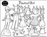 Marisole Paper Dolls Monday Doll Printable Print Color Pdf Coloring Clothes Kids Template Clothing Paperdolls Personas Thin Click Crafts Steampunk sketch template