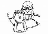 Thanos Infinity Gauntlet Guantelete Infinito Kolorowanki Hulk Dibujosonline Bestcoloringpagesforkids Animados Chibi Colorings Categorias sketch template