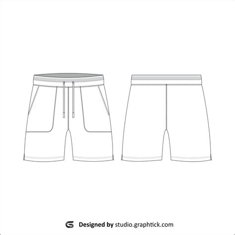 sweat shorts vector template graphtick studio