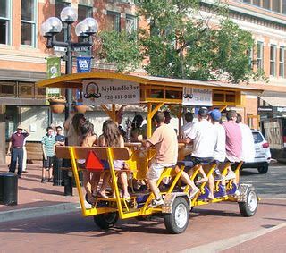 mobile bicycle bar   driver    literally saddled