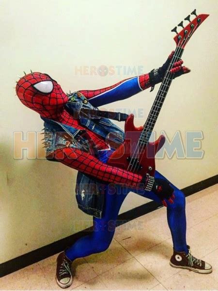 spider punk costume 3d printing punk rock spider man costume
