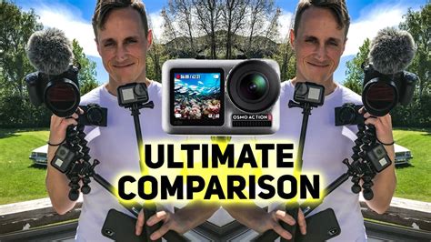 dji osmo action comparison  gh iphone  rxv gopro wind test