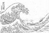 Coloring Wave Pages Hokusai Waves Great Kanagawa Famous Coloriage Kids Imprimer Printable Off Sheets Pro Nature Flickr sketch template