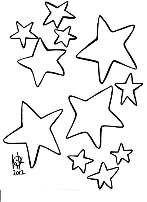 blank star template clipart