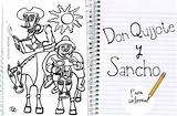 Quijote Sancho Panza Mancha Infantiles Cervantes Manualidadesinfantiles sketch template