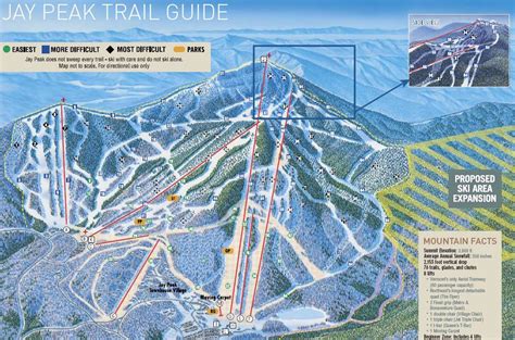 jay peak trail map mountain stats  profile ny ski directory