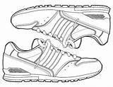 Sneakers sketch template