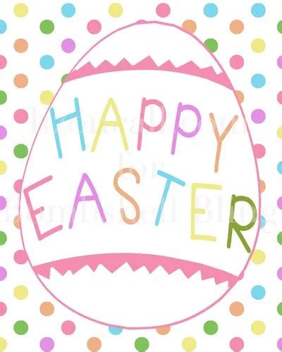 happy easter printable  perfect festive addition   easter decor
