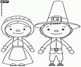 Pilgrims Coloring Husband Wife sketch template