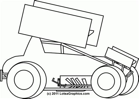 sprint sprint car colouring pages page  coloring home