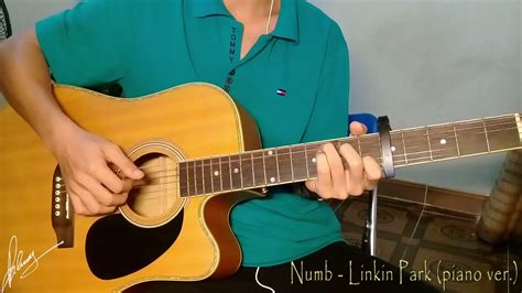 numb linkin park piano version guitar cover youtube