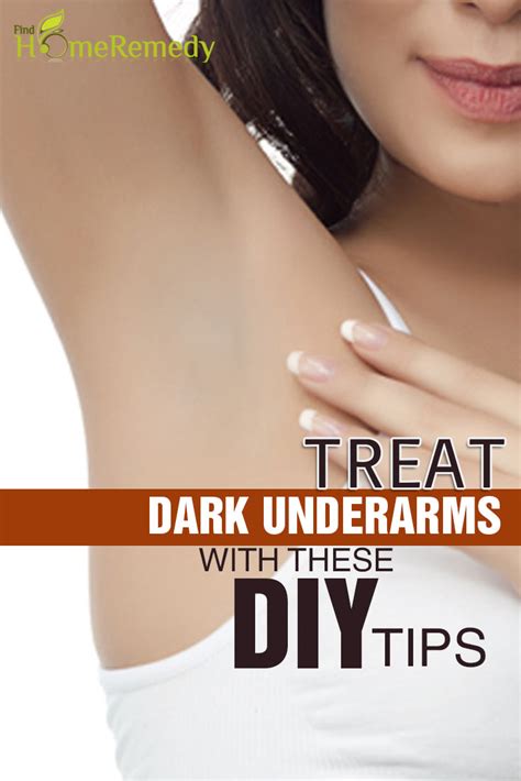 treat dark underarms naturally   diy tips find home remedy