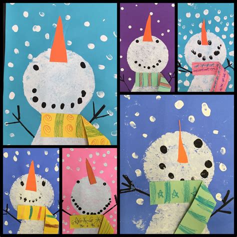 adorable kindergarten snowman craft