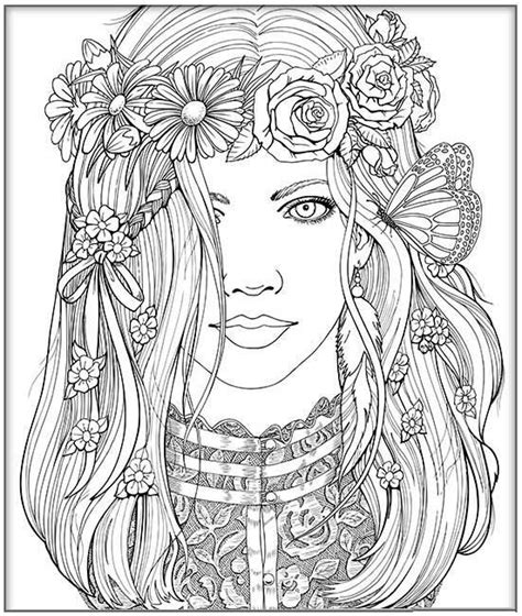 pict adult coloring  people pages fairy coloring pages
