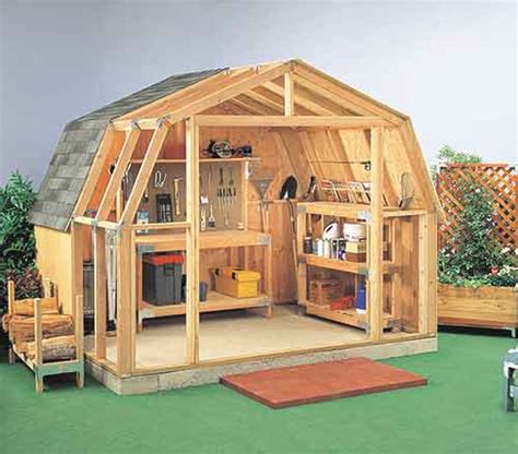 shed plans   build  shed gable roof   build