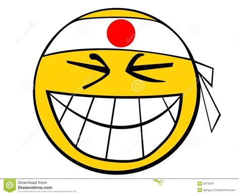smiley icon japan guy royalty  stock images image