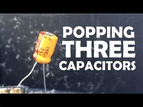 blowing  capacitors youtube