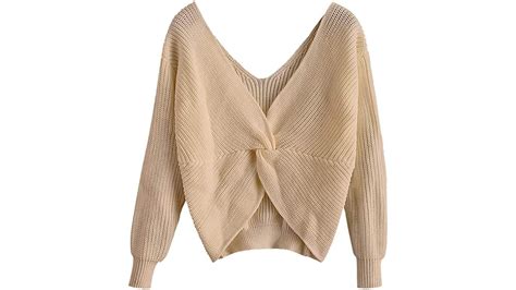 zaful adorable cropped sweater can be worn in two different ways