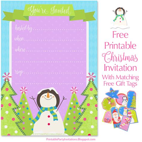 christmas party invitation  printable party invitations