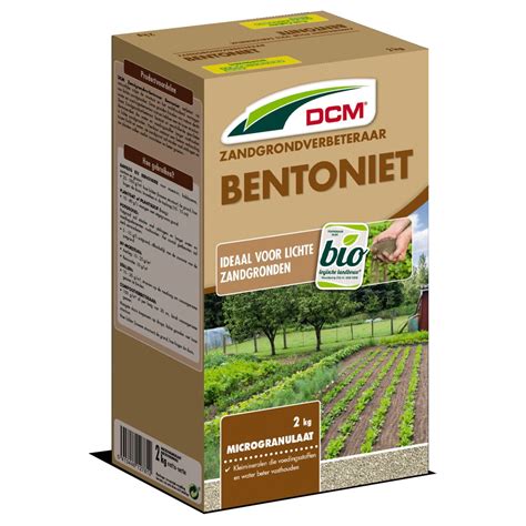 dcm bentoniet grondverbeteraar siertuinmeststoffen  kg bio gezond voeding