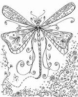 Dragonfly Canvas sketch template