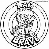 Brave Coloring Pages Kids Am Morale Printable Color Educational Character School Lessons Worksheets Lesson Sheet Badge Good Sheets Citizen Traits sketch template