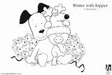 Kipper Colouring Dog Winter Scholastic Fuentes Compartir Con Assets sketch template