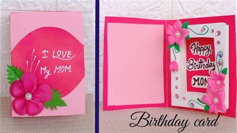 diy mother s birthday day card beautiful handmade