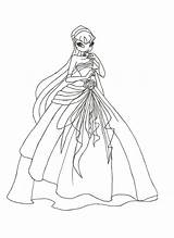 Winx Coloring Club Pages Musa Stella Printable Wings Drawing Gown Ball Malvorlage Awesome Film Color Deviantart Getcolorings Ausmalen Vorlagen Zum sketch template