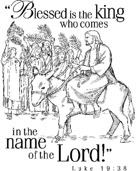 palm sunday coloring page  coloring page    prepare