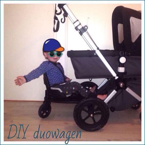 diy duowagen een veilig tweede zitje aan je kinderwagen maken van het bugaboo meerijdplankje en
