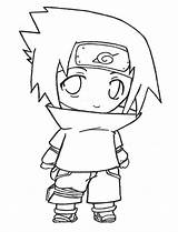 Sasuke Uchiha sketch template