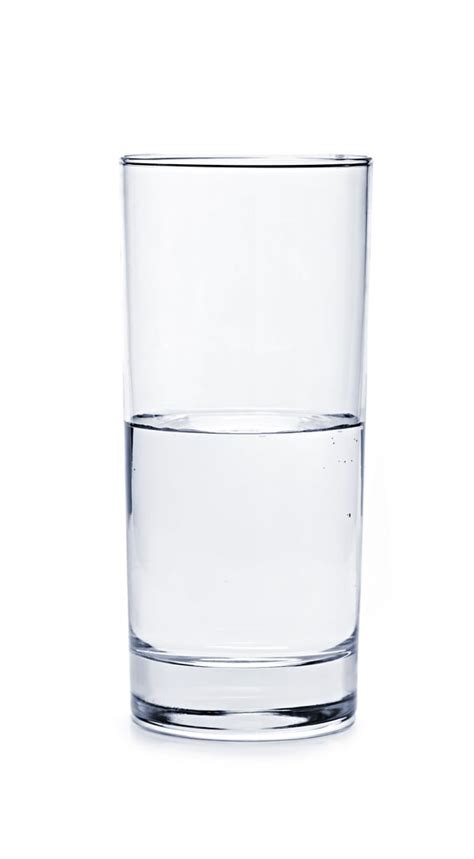 Is The Glass Half Empty Or Half Full Cup Water Optimism Water Glass