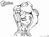 Splatoon Coloring Pages Marina Drawing Printable Color Drawings Getcolorings Getdrawings Kids Print sketch template
