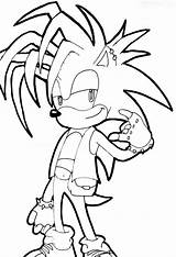 Manic Hedgehog Lineart sketch template