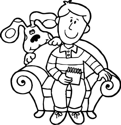 blues clues coloring page  coloring pages  kids