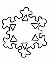 Snowflake Outline Line Clipart Templates Simple Coloring Clip Template Drawing Snow Easy Flake Patterns Cliparts Pages Vector Library Labels Learning sketch template
